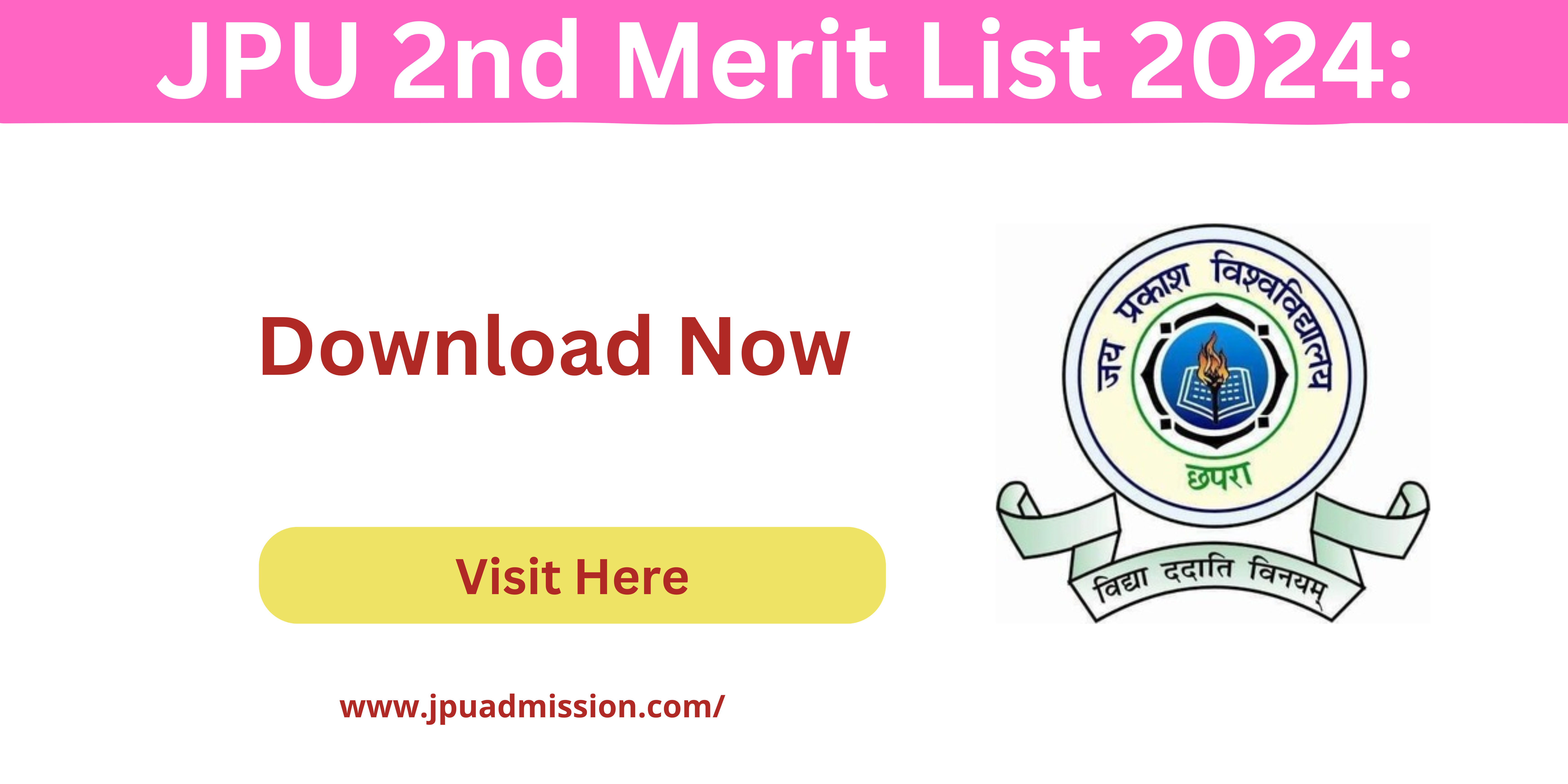 JPU 2nd Merit List 2024