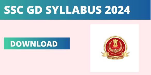 SSC GD Syllabus Download 2024