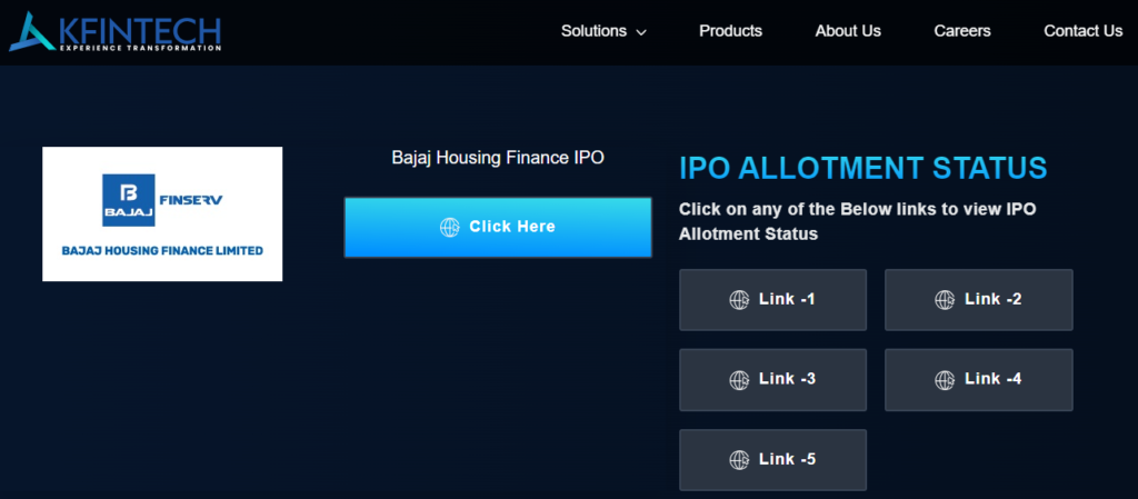 Check Allotment Status of Bajaj Housing Finance IPO